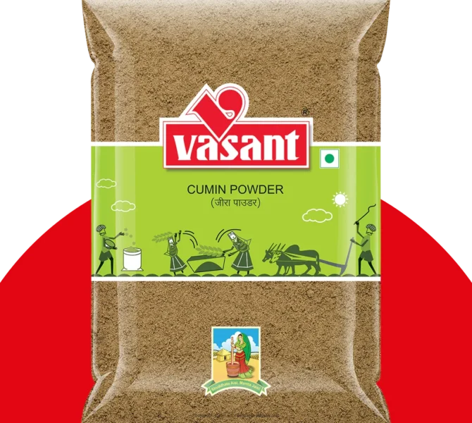 Jiru powder (cumin powder) pack available at PRATIMESH FOODS for Indian cooking