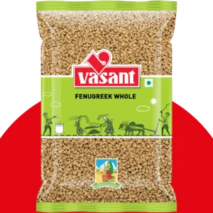 Methi (fenugreek seeds) pack available at PRATIMESH FOODS for Indian cooking